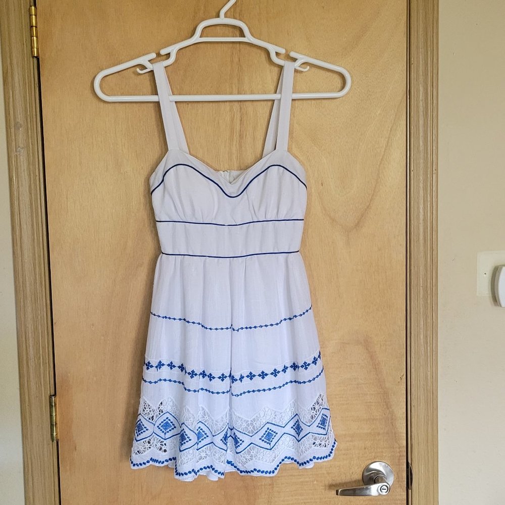 B Darlin 1/2 Summer Top Sleeveless Embroidered